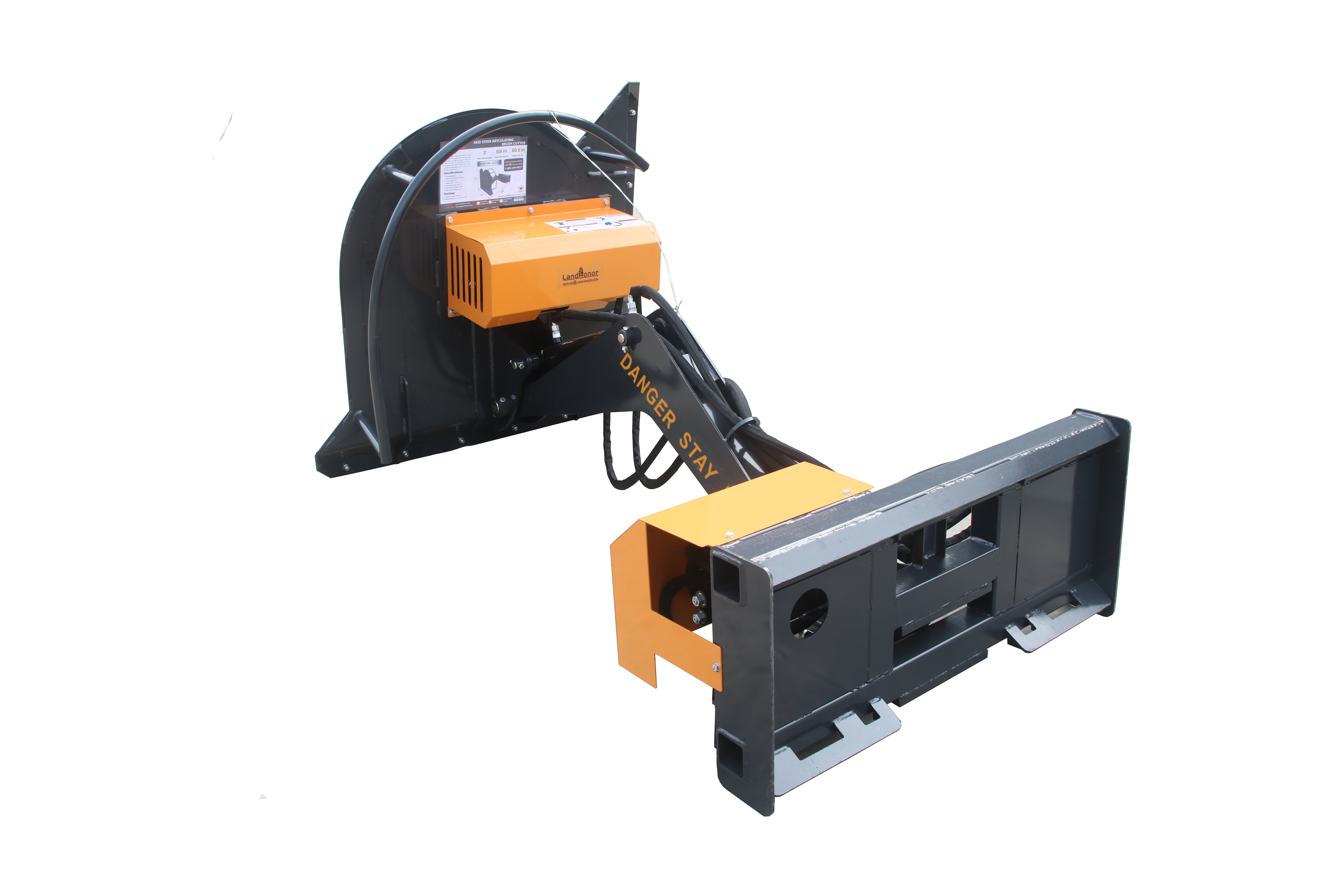 42'' Skid Steer Articulating Brush Cutter Side Cutter Mower