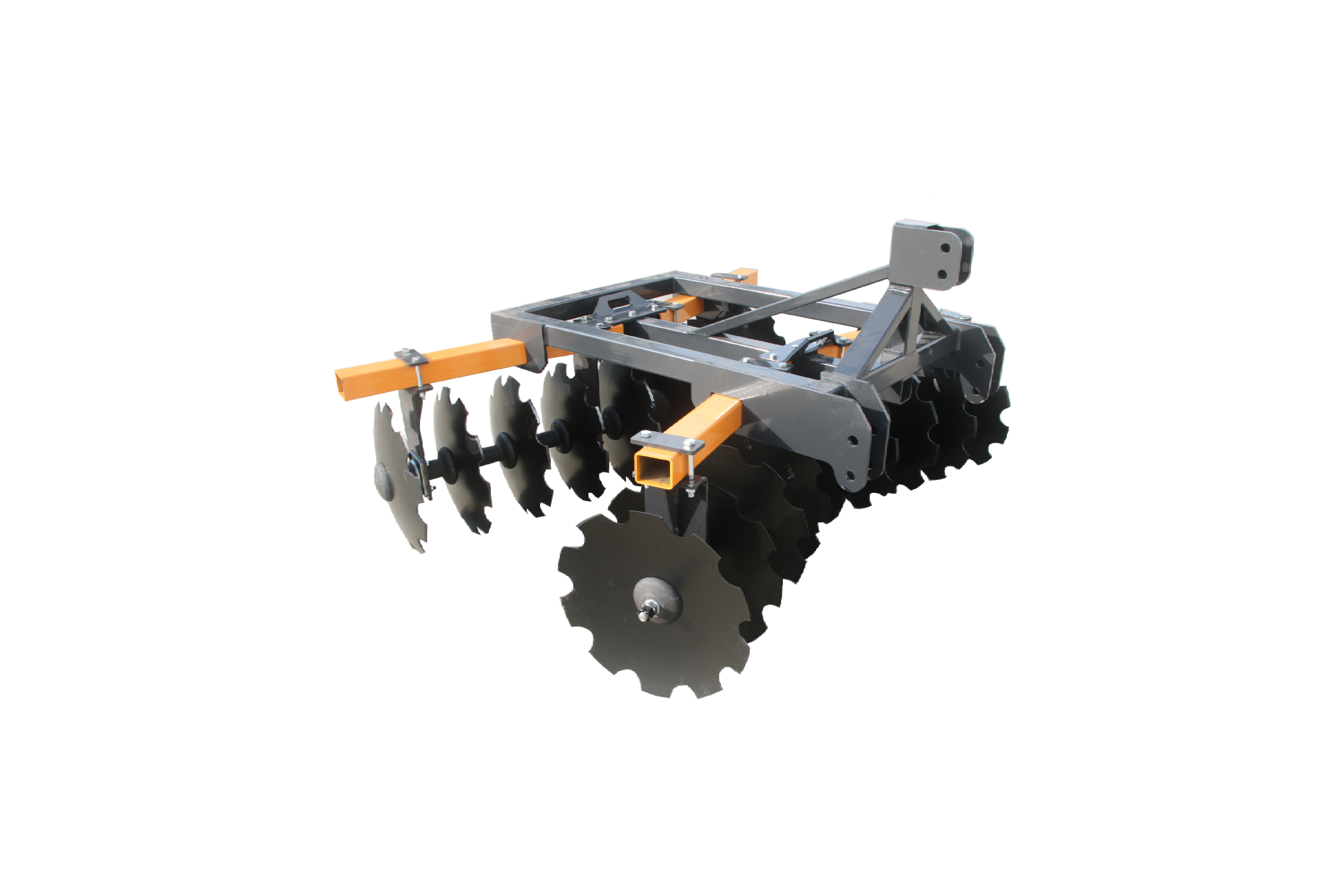 84" Skid Steer Disc Harrow 3 Point Notched Attachment