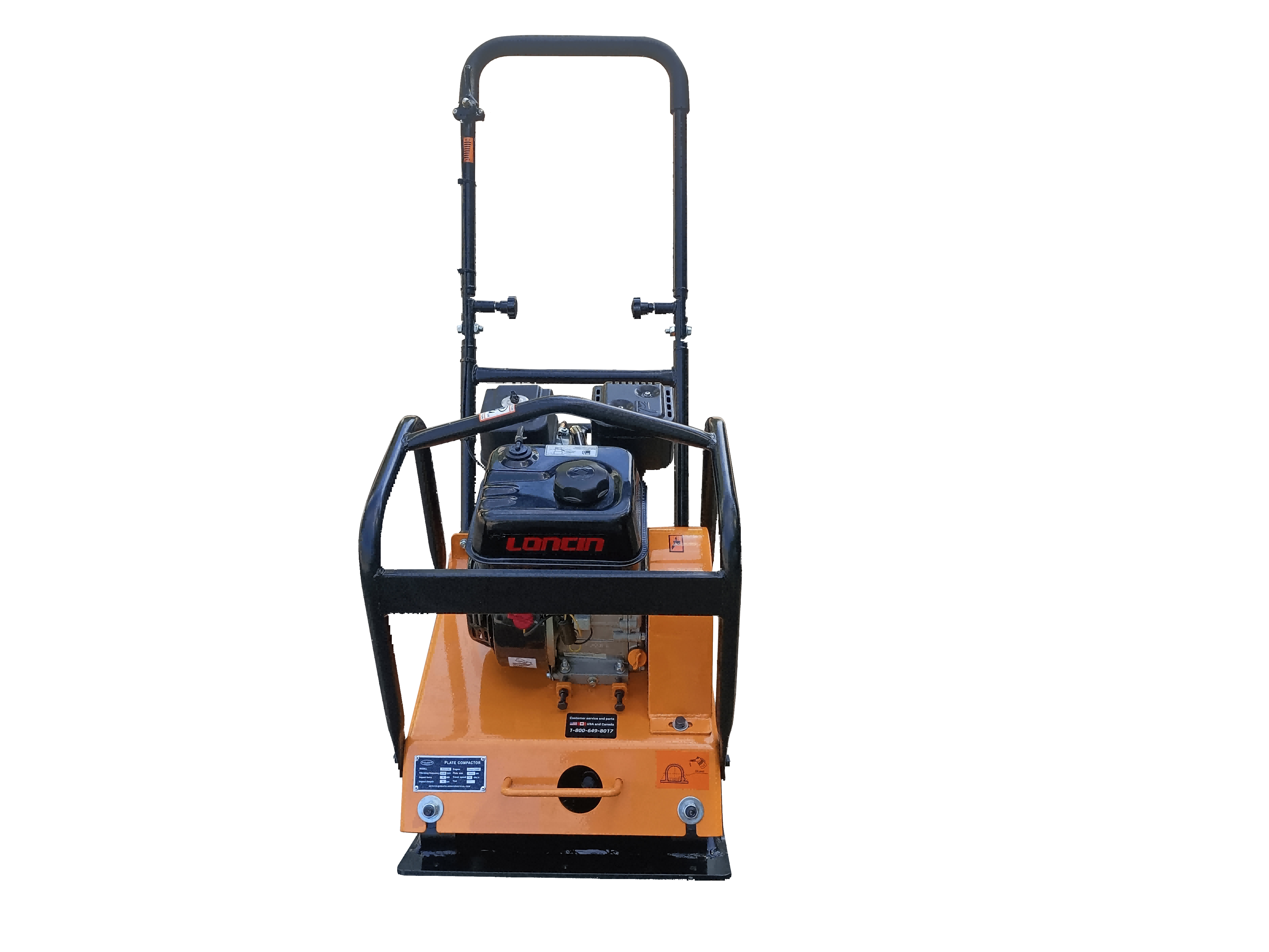 6.5hp Heavy Duty Plate Compactor G200F Engine 4750VPM, 65.6ft/min