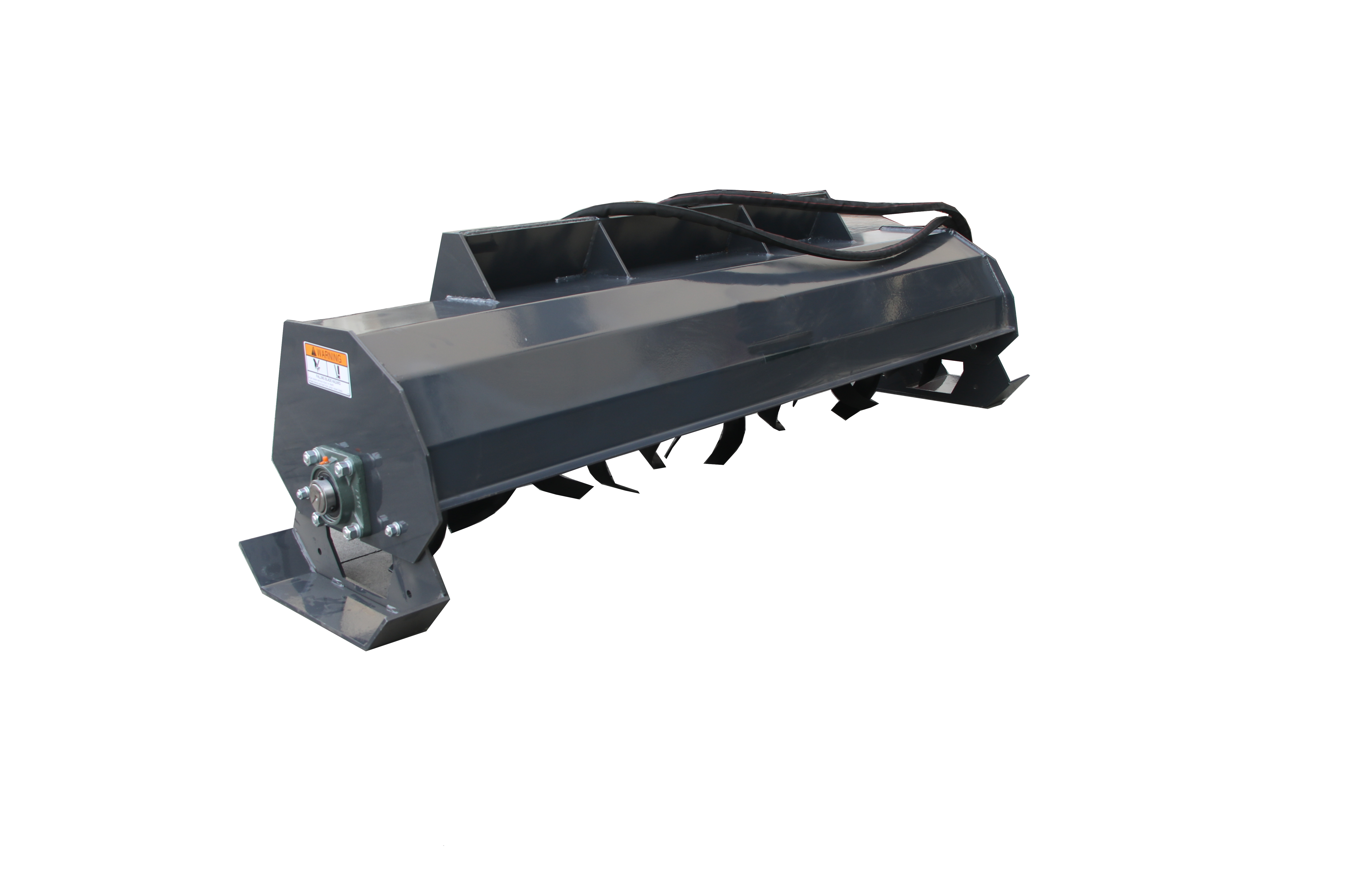 72" Skid Steer Hydraulic Tiller With 36Pcs 7in Blade Rotary Tiller 