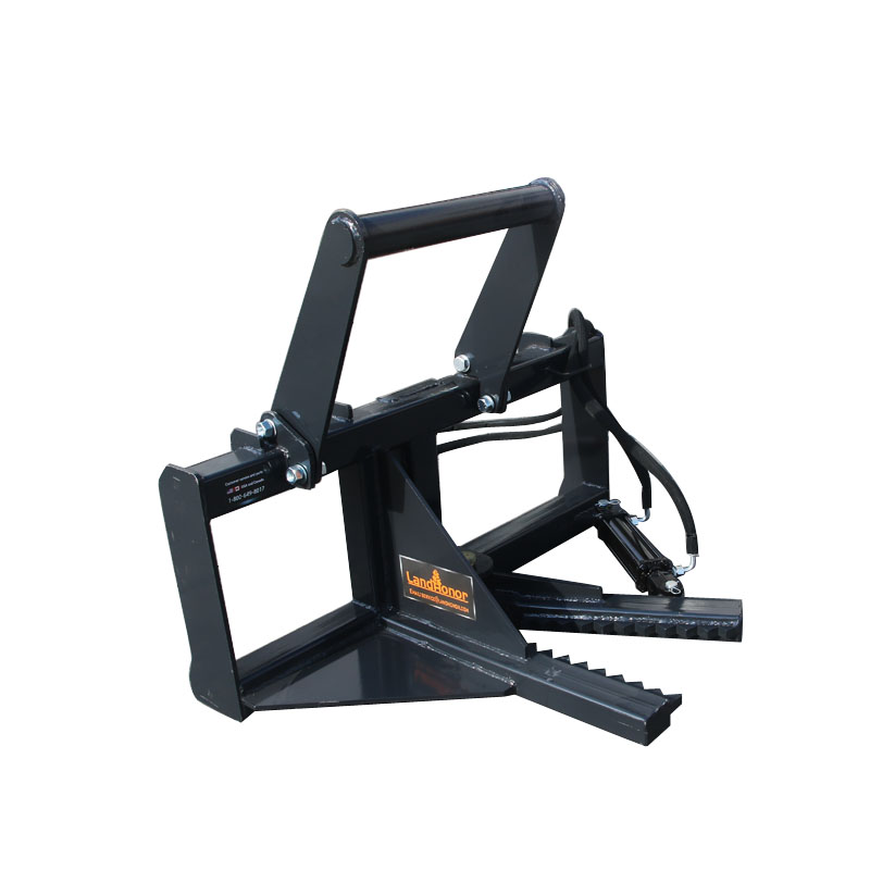 skid steer tree puller hydraulic attachment