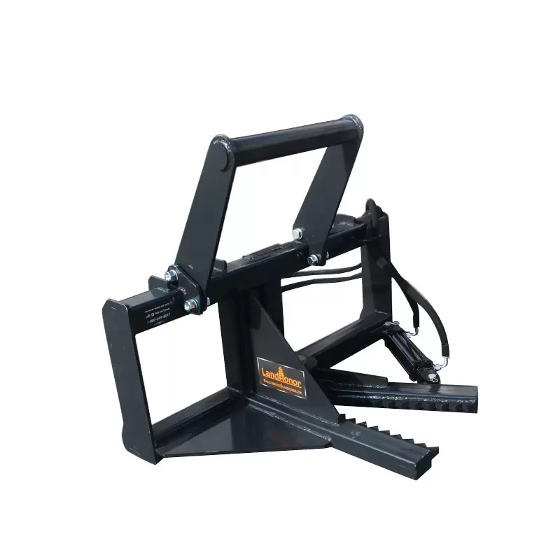 skid steer tree puller hydraulic attachment