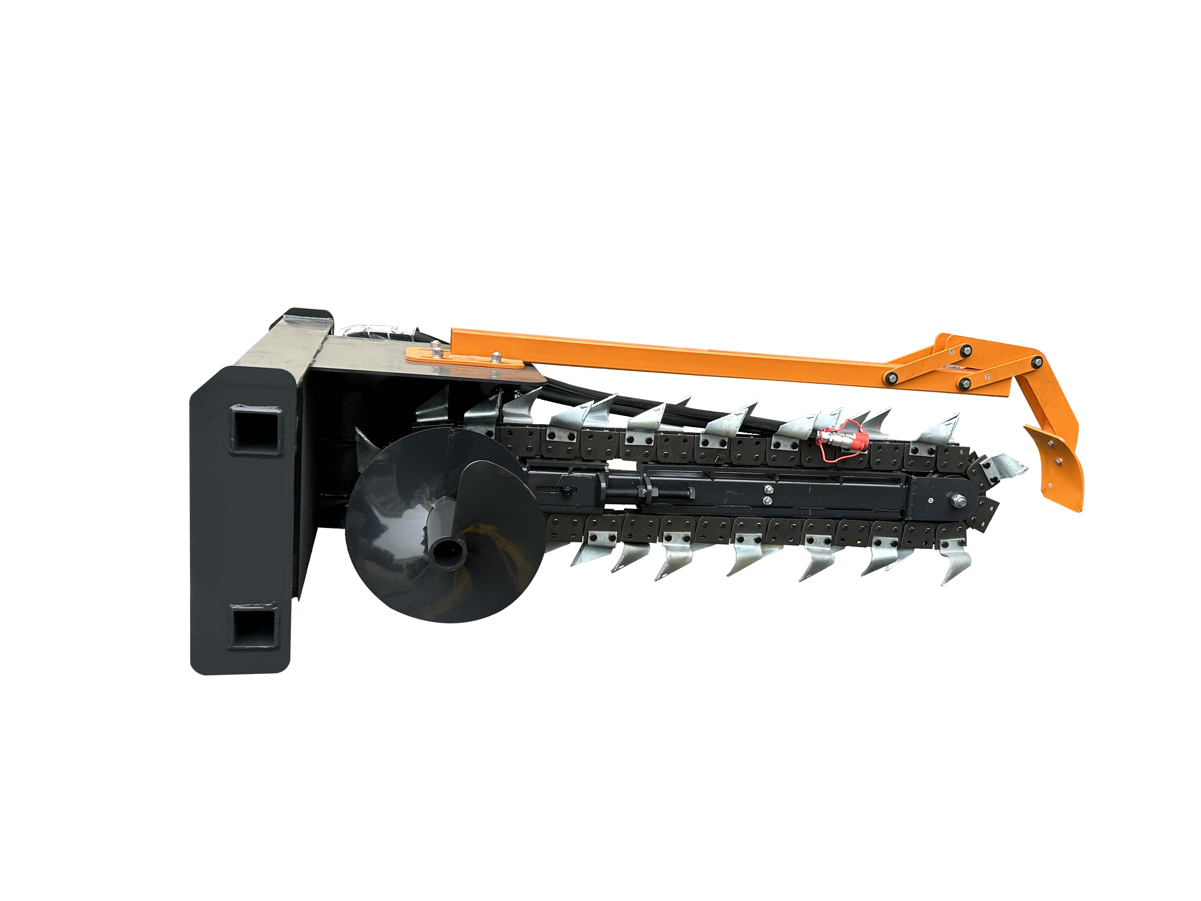 48" Skid Steer Trencher Attachment  With 15 in Clearing Auger