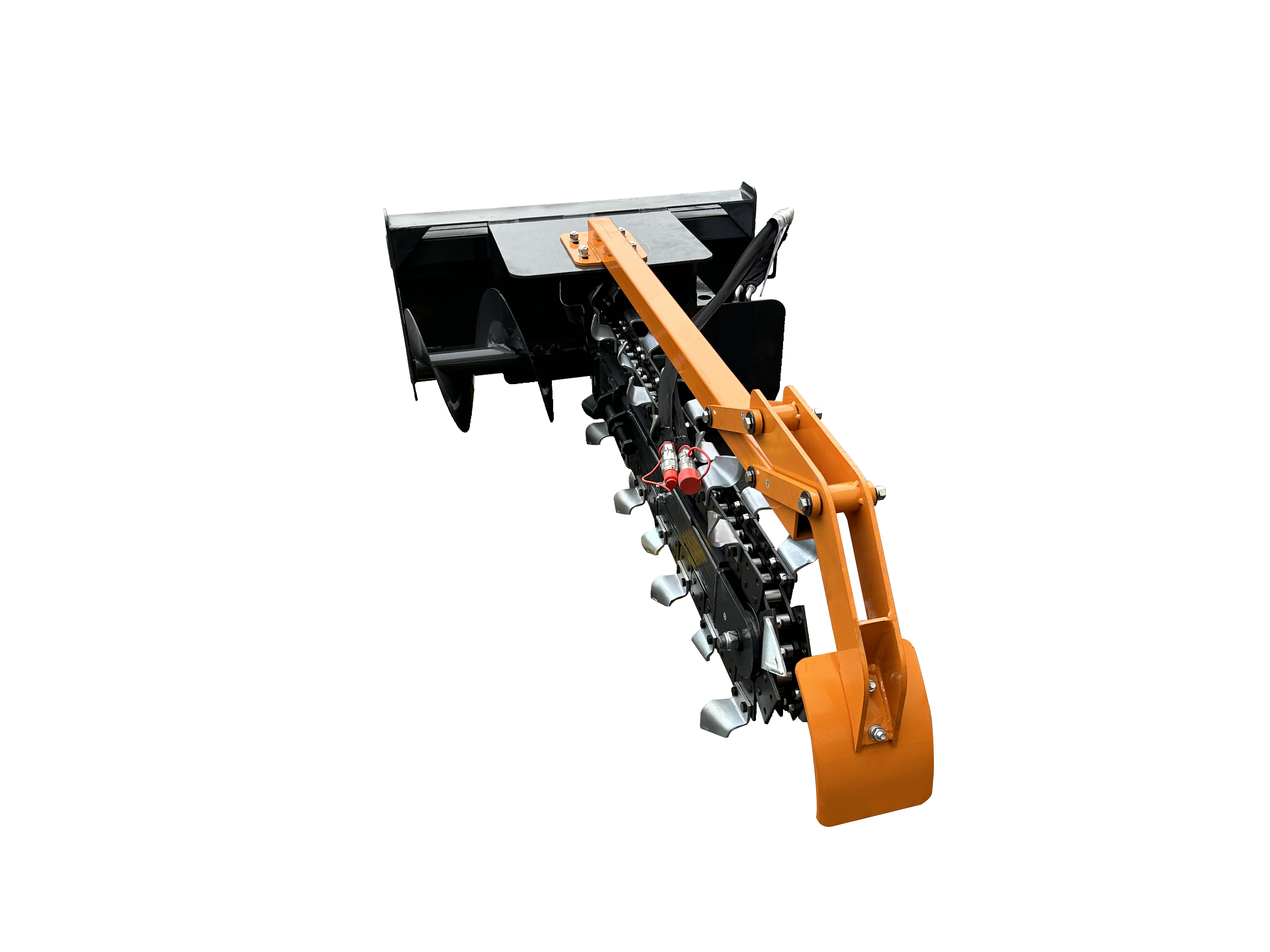 48" Skid Steer Trencher Attachment  With 15 in Clearing Auger