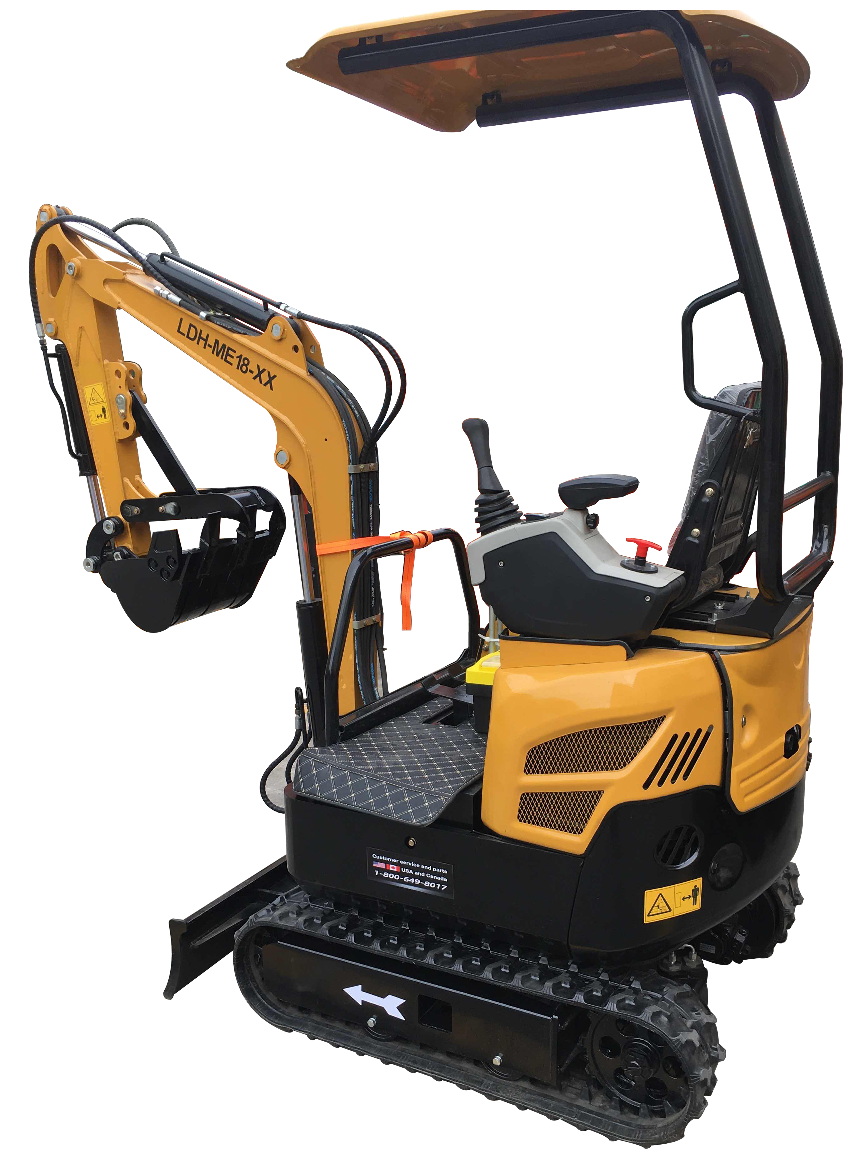 2000lbs Mini Excavator Landhonor Digger Crawler Backhoe 11.4HP EPA