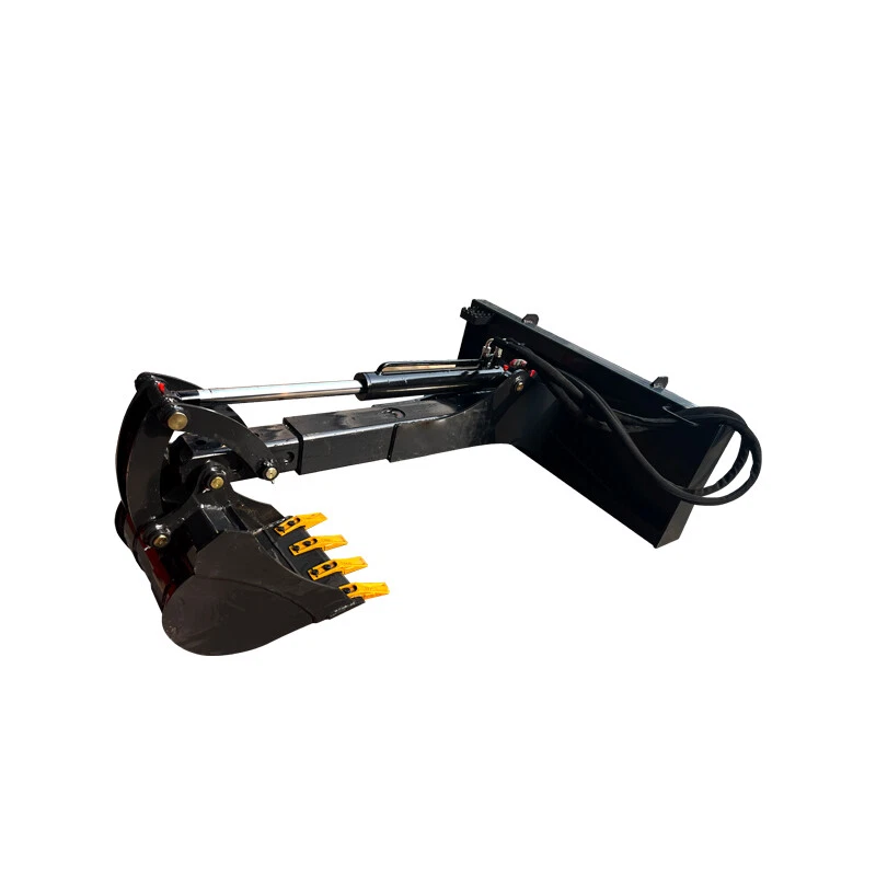 Excavator Dig Deeper 75'' And Faster Big Arm Attach Skid Steer Backhoe 