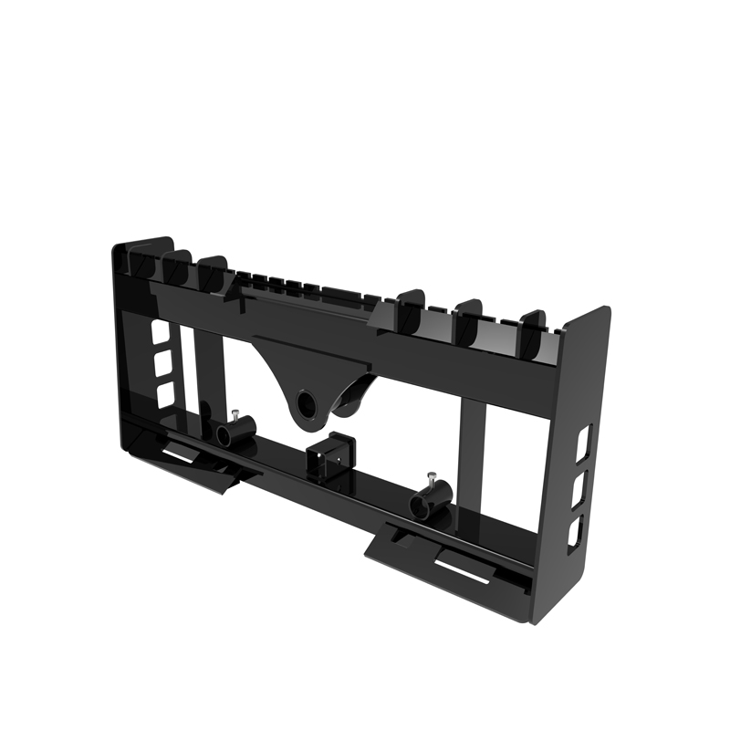 Skid Steer Pallet Fork Frame Receiver Hitch & Hay Spear Sleeves 4000lb