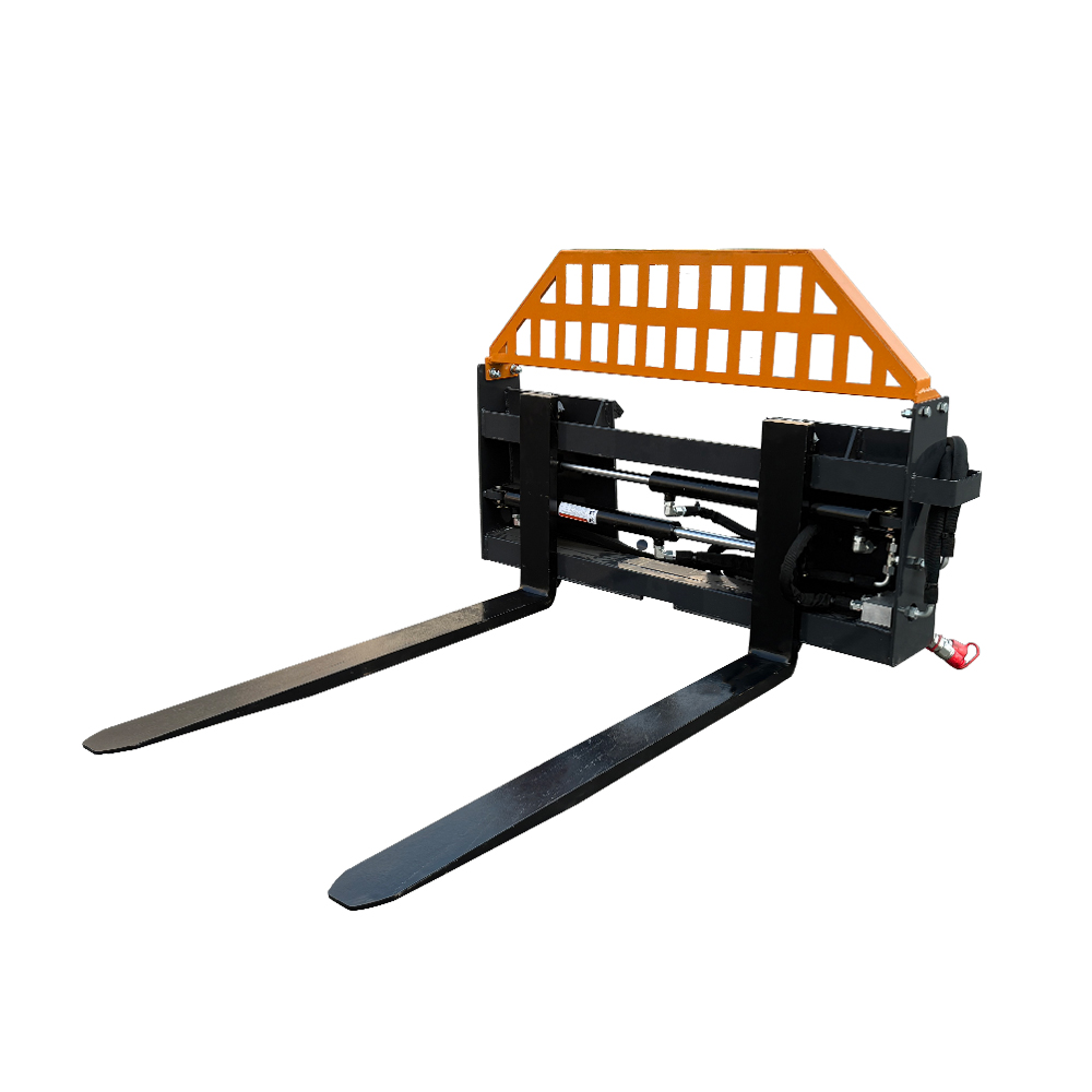 48in Pallet Fork & Frame Attachment Skid Steer Adjustable 