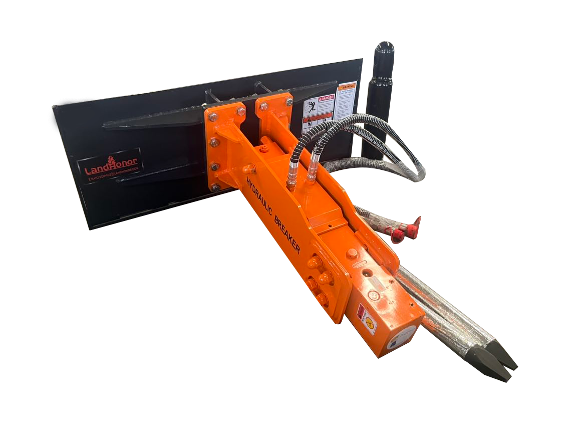 2-4T Hydraulic Concrete Breaker Hammer Skid Steer Chisel Drilling Tool