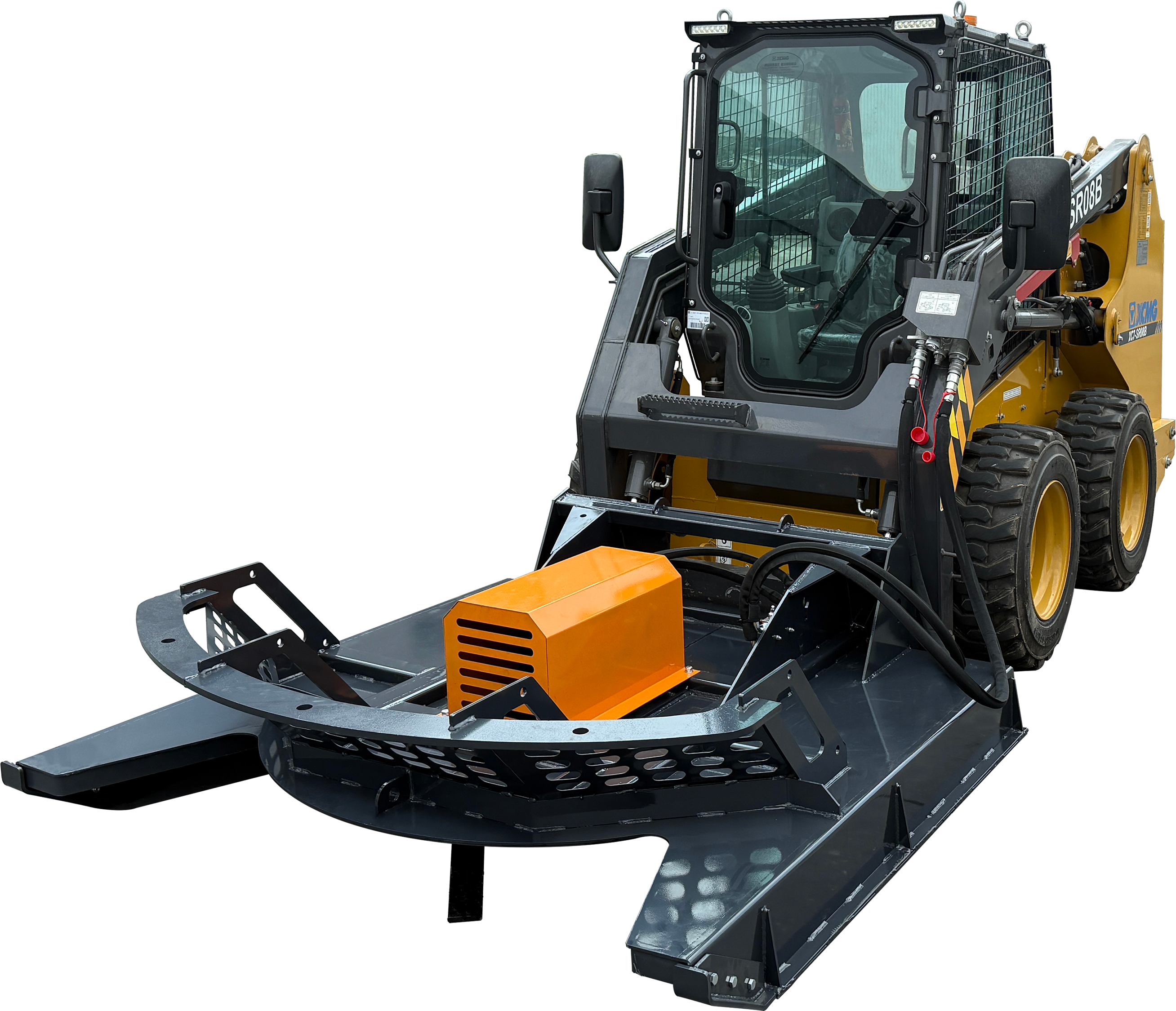 66'' Skid Steer Attachment Brush Cutter Mower Hydraulic Brush Hog New