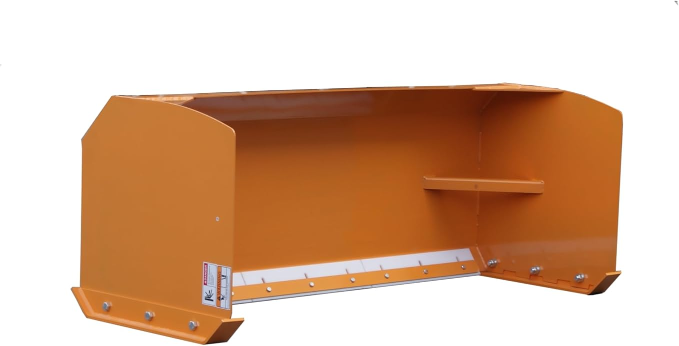 38" Width Snow Pusher Skid Steer Attachments Heavy-Duty