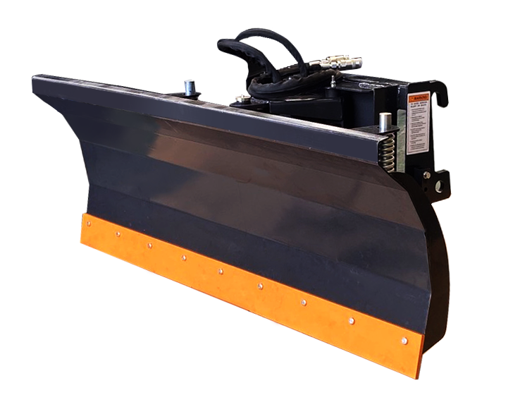 84" Hydraulic Snow Plow Dozer Blade for Skid Steer Quick-Tach Heavy-Duty 