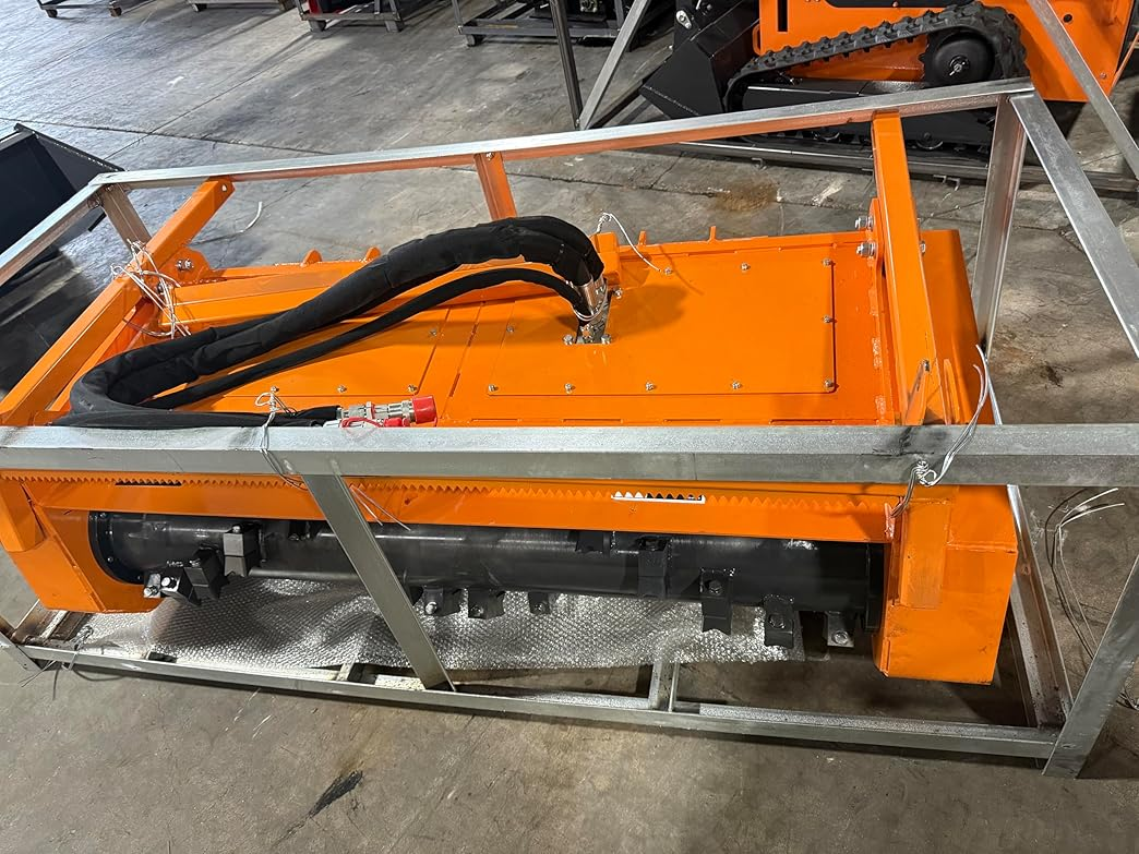 60'' Skid Steer Drum Mulcher  Hydraulic Forestry Brush Cutter for Land Clearing