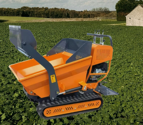6.5HP Mini Crawler Dumper with RATO EPA Engine &ndash; Tracked Self-Loading Power Barrow
