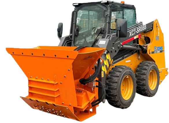 24" Skid Steer Concrete Crusher with Crushing Rotor &ndash; 13.5 Cu.Ft. Capacity