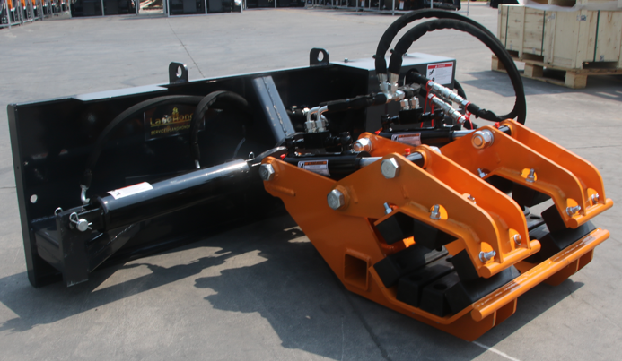 Double Pole Claw Attachment for Skid Steer with Quick Attach Rotation