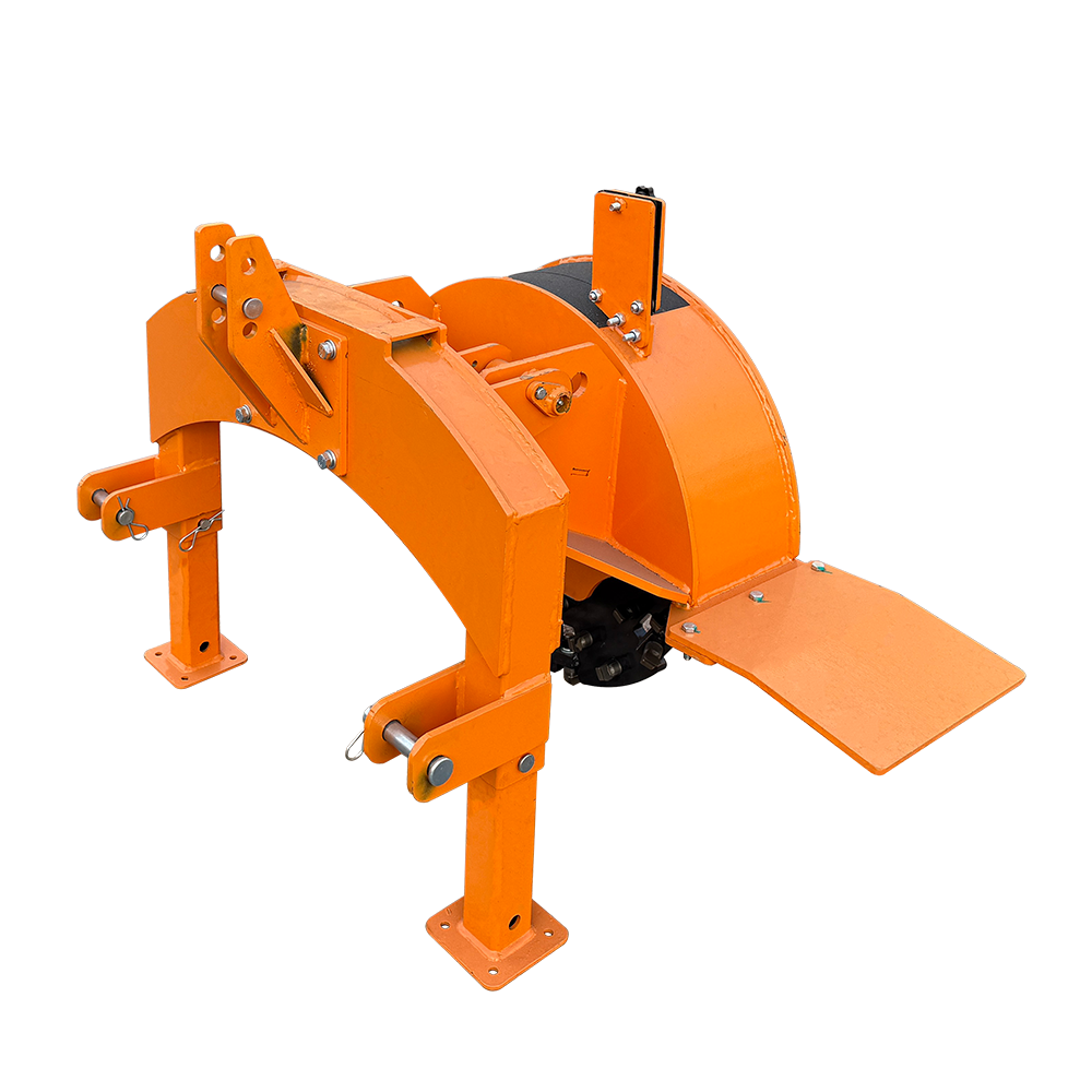 24" PTO Stump Grinder for Category 1 Tractors &ndash; 3 Point Hitch Attachment with Hydraulic Flywheel