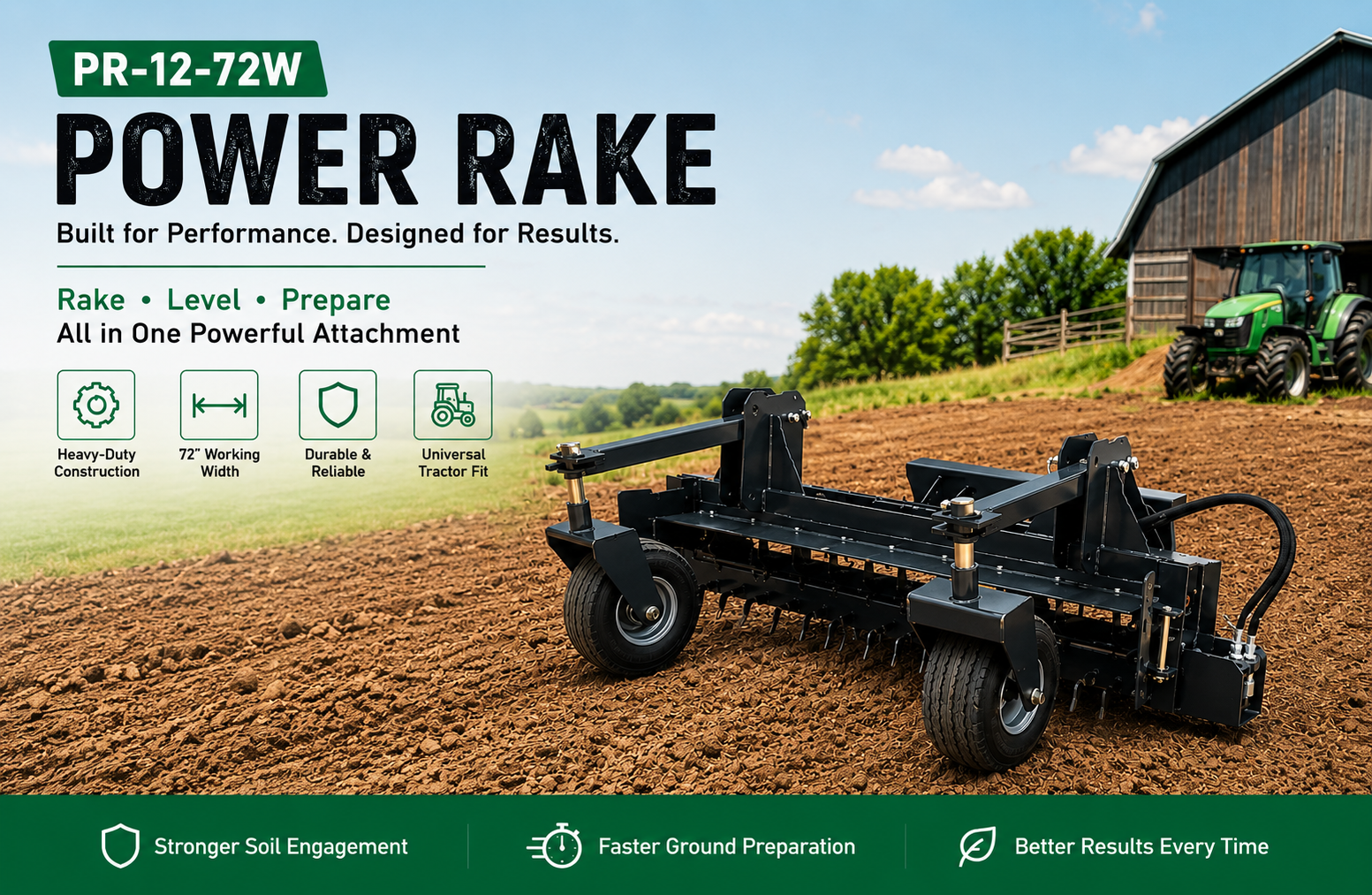 The Ultimate Guide to Skid Steer Power Rake & Soil Conditioner Attachments