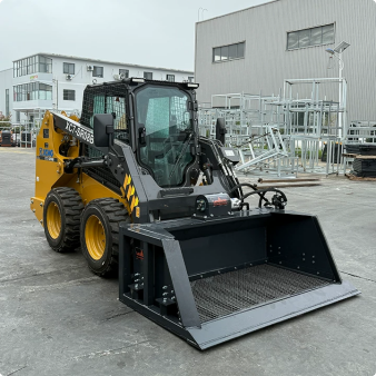 72'' Skid Steer Attachment Vibrating Dirt Screen Sifter Bucket