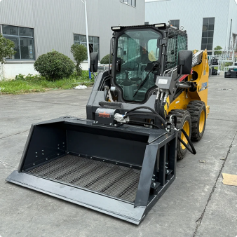 72'' Skid Steer Attachment Vibrating Dirt Screen Sifter Bucket