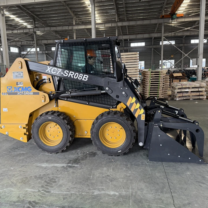 72" Skid Steer Solid Bottom Grapple Bucket, Dual Cylinder Hydraulic Attachment